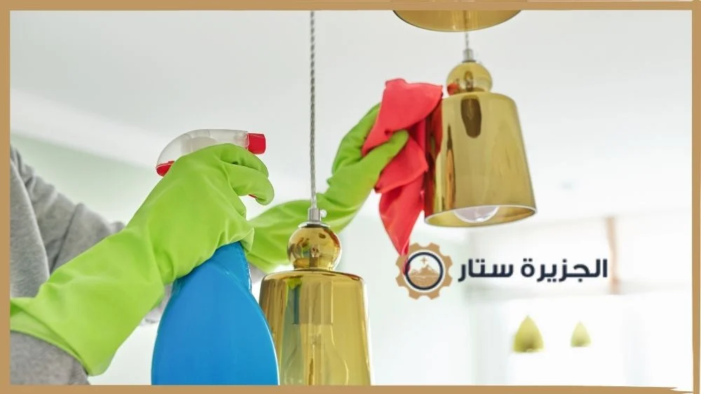 تنظيف الثريات تنظيف النجف